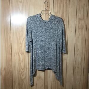 Lexington Avenue High Neck 3/4 Sleeve Hoodie Tops XL